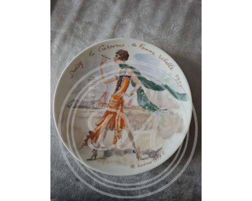 A set of 12 collector plates, “Women of the Century”, Limoges, France.