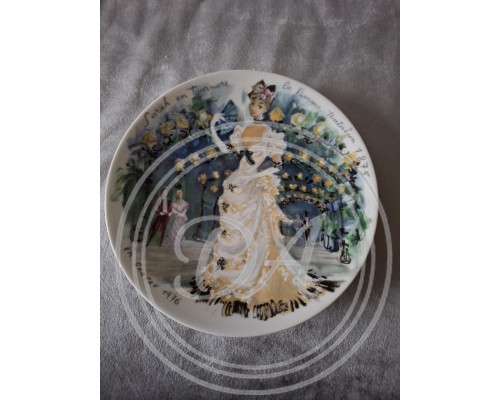 A set of 12 collector plates, “Women of the Century”, Limoges, France.