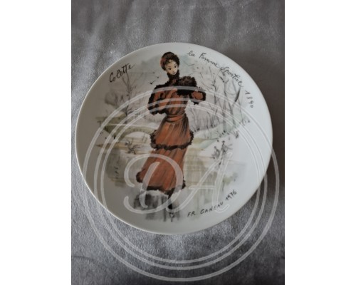 A set of 12 collector plates, “Women of the Century”, Limoges, France.