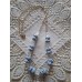 Vintage 'Summer Forget-Me-Nots' Necklace with Blue Lampwork-Style Flower Beads