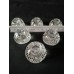 Antique Handmade Crystal Candlesticks, Complete Set