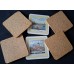 Vintage Set of 6 Drink Coasters from the Renowned British Brand Pimpernel