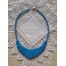 Ethnic Style Statement Necklace with Turquoise or Dyed Howlite