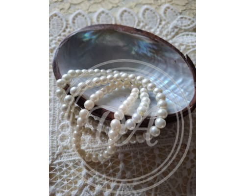 Elastic Pearl Beaded Bracelets, 3 Pcs, France