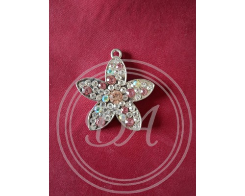 Flower Pendant "Rhinestones"