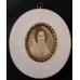Miniature Portrait Painting of Charlotte von Hagn — a Famous 19th-Century German Actress