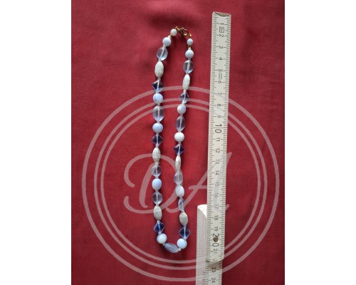 Vintage Blue Glass Necklace