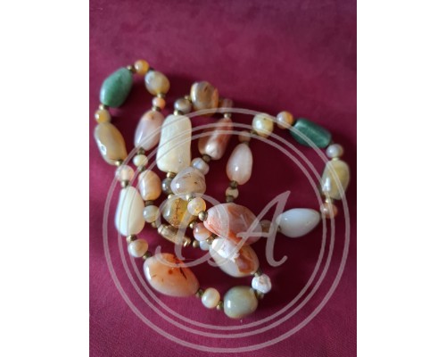 Vintage Natural Stone Necklace