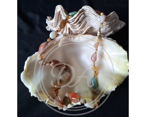 Vintage Natural Stone Necklace