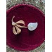 Vintage Brosche "Perlmuttblatt mit Perle"