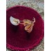 Vintage Brosche "Perlmuttblatt mit Perle"