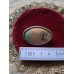 Vintage Oval "Tree" Brooch with Hand-Painted Silk, Created by German Brand Uhlig
