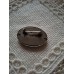 Vintage 1950s Oval Brooch, Silk Painting by German Brand Uhlig