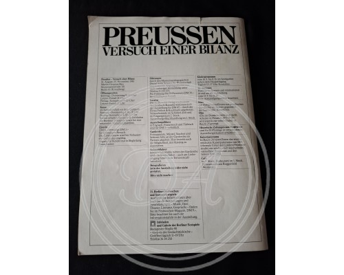Prussia: An Attempt to Summarize