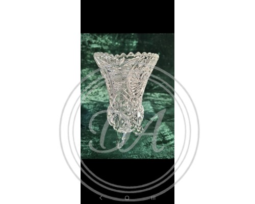Vintage Crystal vase , Bohemia
