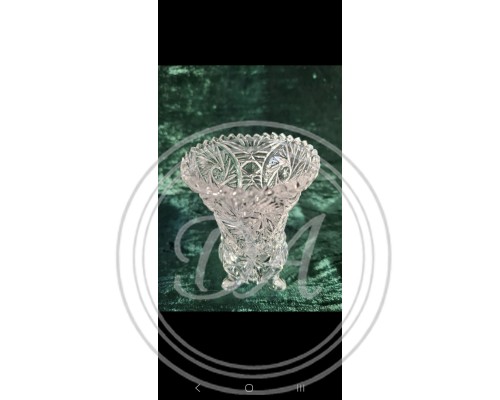 Vintage Crystal vase , Bohemia