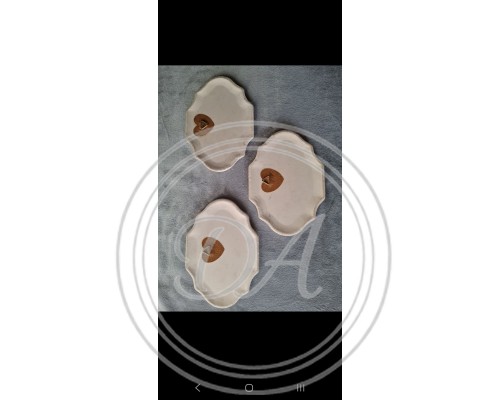 Decorative collectible Bavarian pendants (3st)
